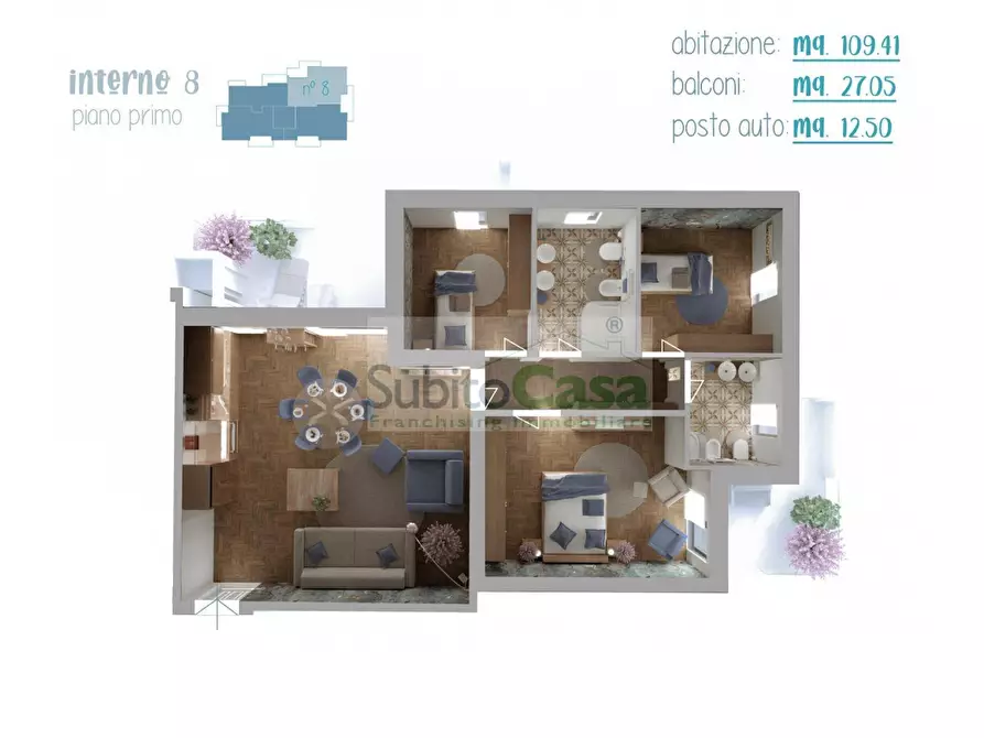 Immagine 9 di Appartamento in vendita  in Via Tommaso di Giovanni snc a Cepagatti