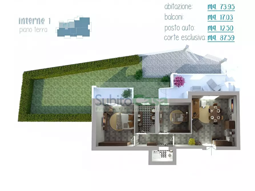 Immagine 3 di Appartamento in vendita  in Via Tommaso di Giovanni snc a Cepagatti