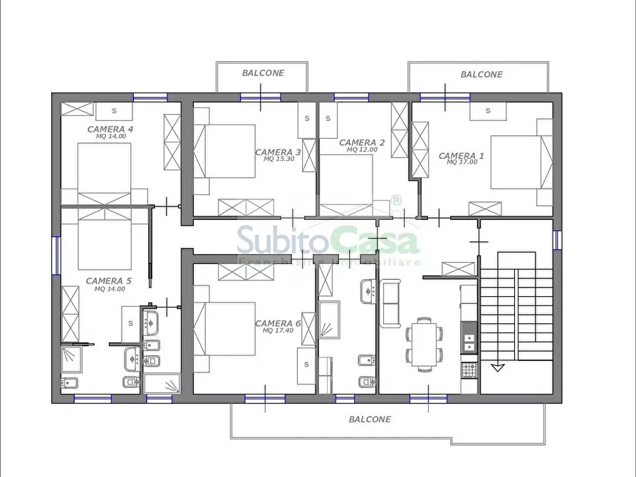 Immagine 2 di Casa semindipendente in affitto  in Via isonzo 17 a Chieti