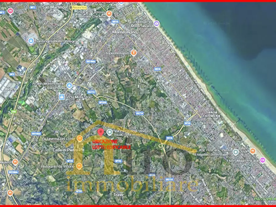 Immagine 1 di Terreno residenziale in vendita  in Via Dei Gasperi a Montesilvano