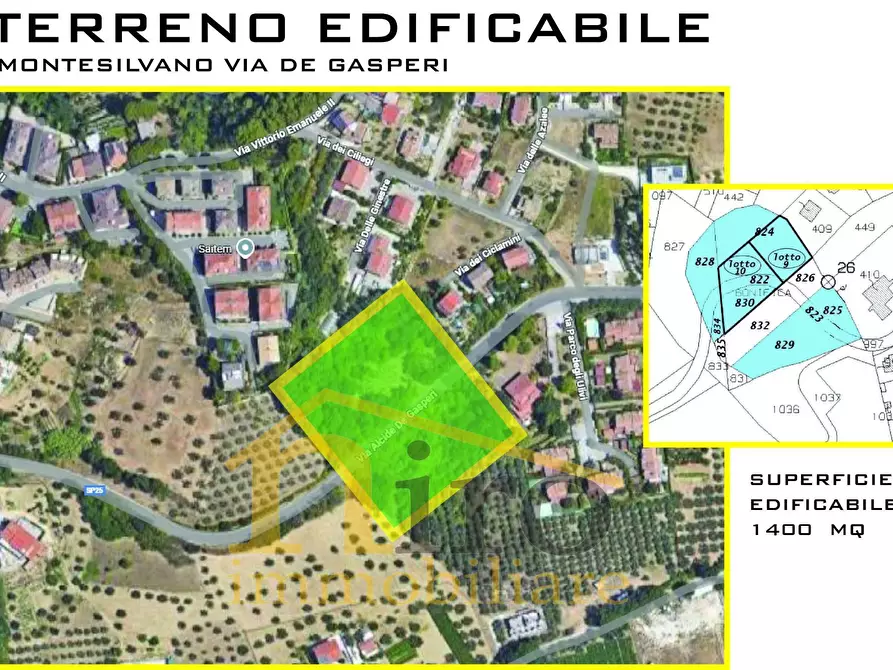 Immagine 2 di Terreno residenziale in vendita  in Via Dei Gasperi a Montesilvano