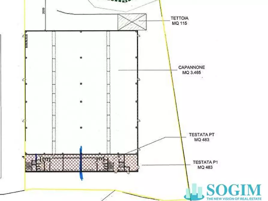 Immagine 23 di Capannone industriale in affitto  in Via Giovanni Paolo II 1 a Colverde
