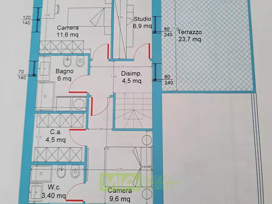 Immagine 3 di Casa indipendente in vendita  in Via Rossini snc a Pedaso