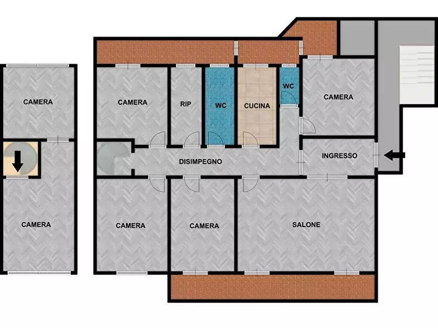 Immagine 34 di Appartamento in vendita  in Viale Regione Siciliana Nord Ovest 2629 a Palermo