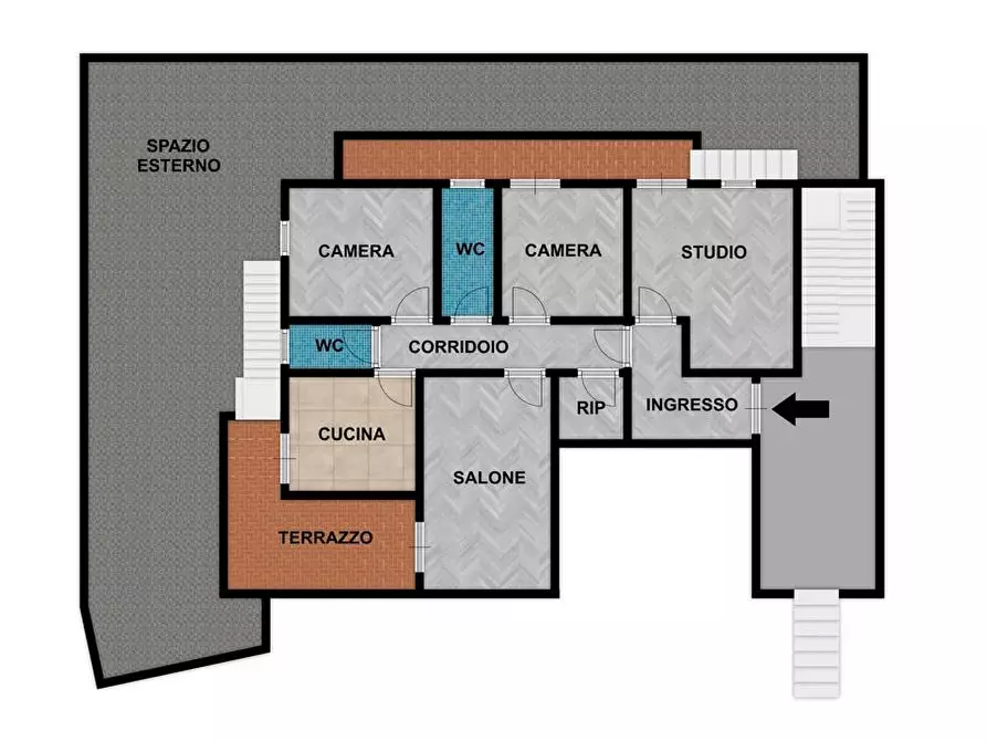 Immagine 47 di Appartamento in vendita  in Via Olivella 5 a Palermo