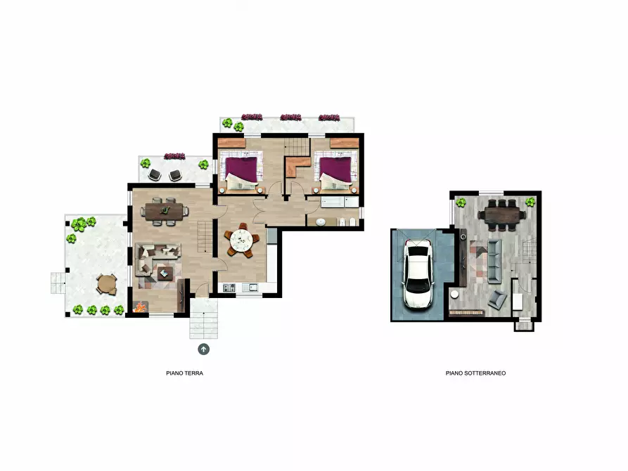 Immagine 3 di Villa in vendita  in Via Villa 14 a Alpignano