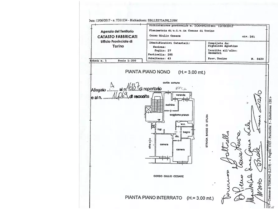 Immagine 36 di Appartamento in vendita  in Corso Giulio Cesare 261 a Torino