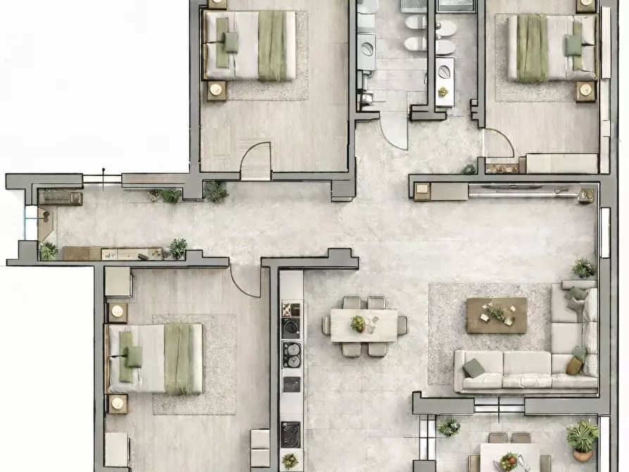 Immagine 44 di Appartamento in vendita  in Corso Monte Grappa 102 a Torino