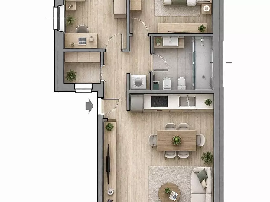 Immagine 3 di Appartamento in vendita  in Via Claudio Beaumont 37 a Torino