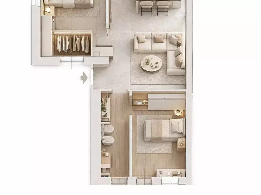 Immagine 4 di Appartamento in vendita  in Via Claudio Beaumont 37 a Torino