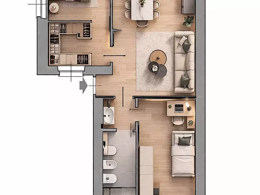 Immagine 6 di Appartamento in vendita  in Via Claudio Beaumont 37 a Torino