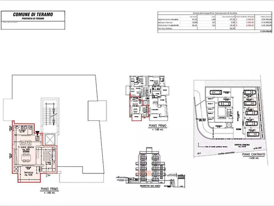 Immagine 6 di Appartamento in vendita  a Teramo