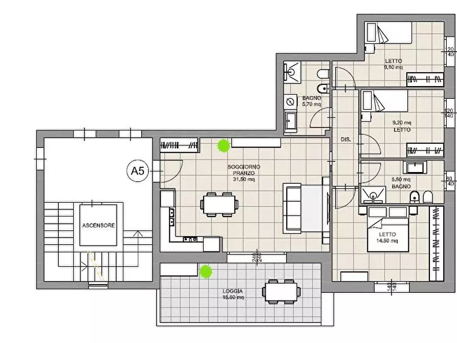 Immagine 8 di Appartamento in vendita  a Casalgrande