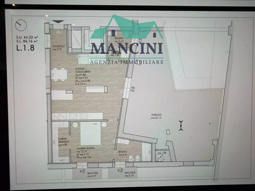 Immagine 6 di Appartamento in vendita  in fornace a Jesi