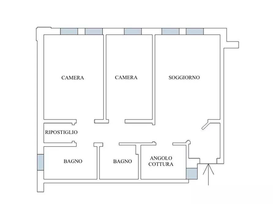 Immagine 33 di Appartamento in vendita  in via Volta 49 a Rho