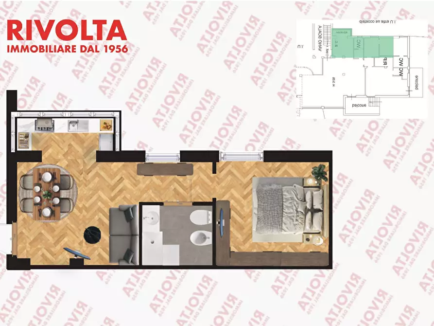 Immagine 43 di Appartamento in vendita  in Via Moena a Roma