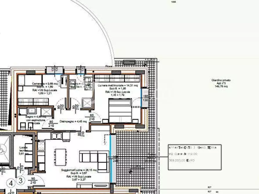 Immagine 19 di Appartamento in vendita  in via cilea 56 a Cinisello Balsamo