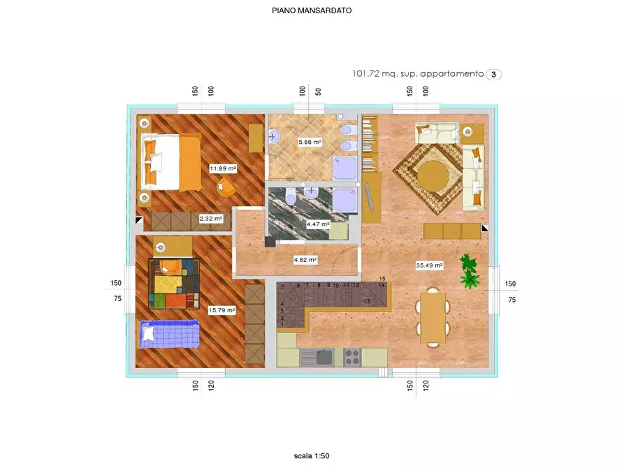 Immagine 1 di Appartamento in vendita  in frazio rigosa a Algua