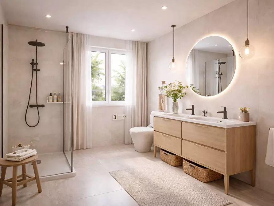 Immagine 11 di Appartamento in vendita  in via fratelli kennedy 1 a Cascina