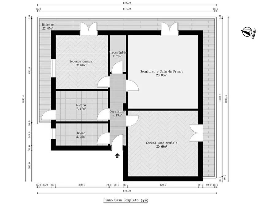 Immagine 2 di Appartamento in vendita  in Via Pio La torre 17 a Piana Degli Albanesi