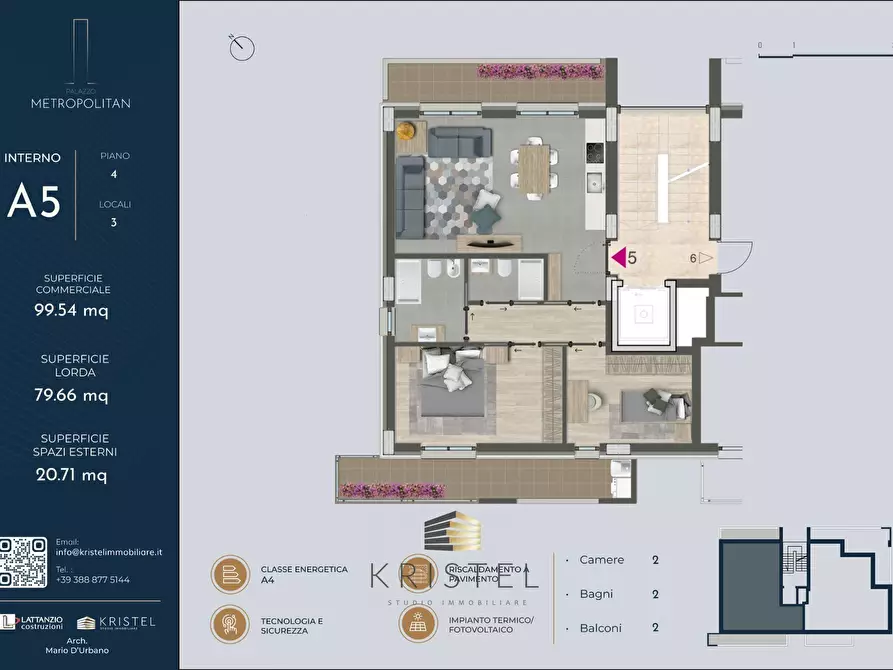 Immagine 13 di Appartamento in vendita  in VIA VASTO a Pescara