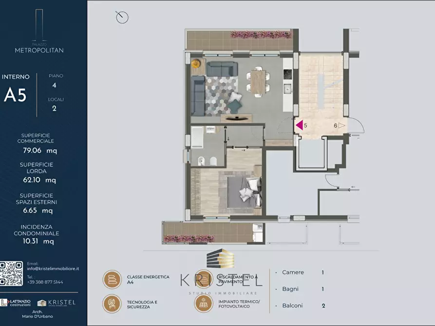 Immagine 14 di Appartamento in vendita  in VIA VASTO a Pescara