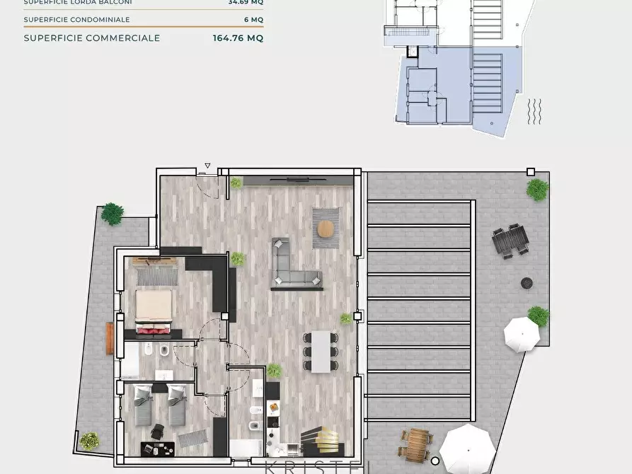 Immagine 1 di Attico in vendita  in VIA GRAN PARADISO 6 a Montesilvano