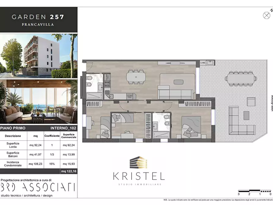 Immagine 2 di Appartamento in vendita  in VIALE ALCIONE ANGOLO VIA TIRINO a Francavilla Al Mare