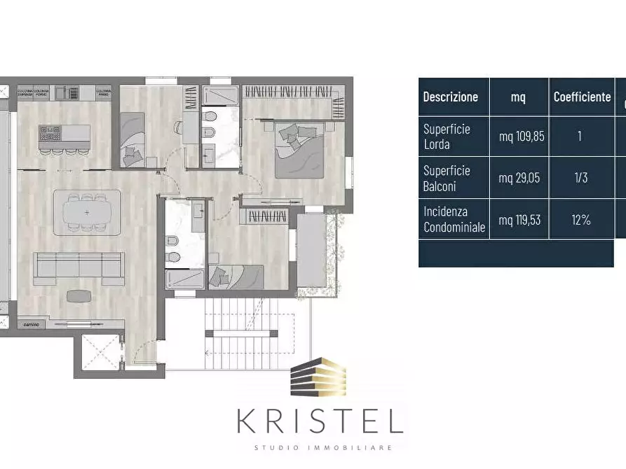 Immagine 7 di Appartamento in vendita  in VIA DANTE a Pescara