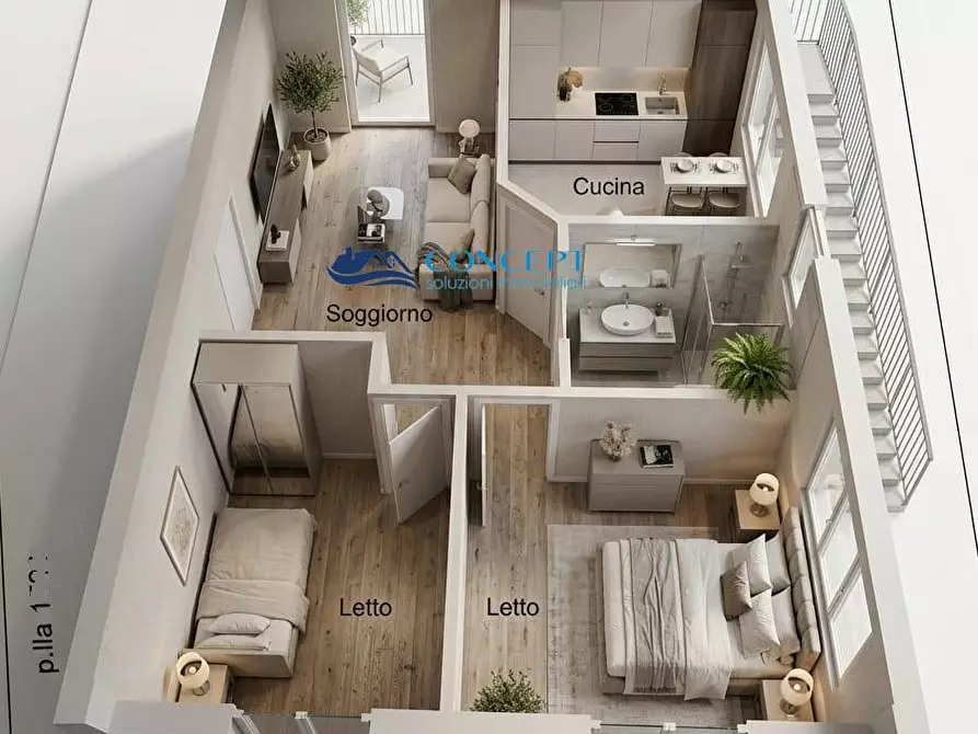 Immagine 2 di Appartamento in vendita  in via Aldo Moro snc a Martinsicuro