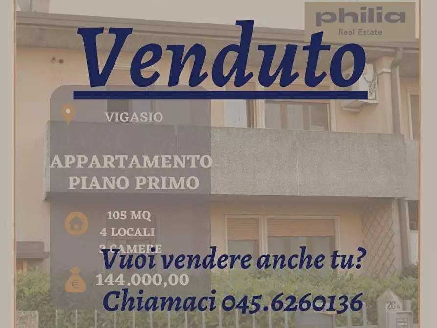 Immagine 1 di Appartamento in vendita  in viale europa a Vigasio