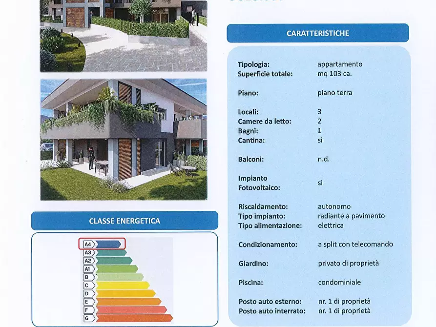 Immagine 4 di Appartamento in vendita  in Via Degli Aceri a Affi