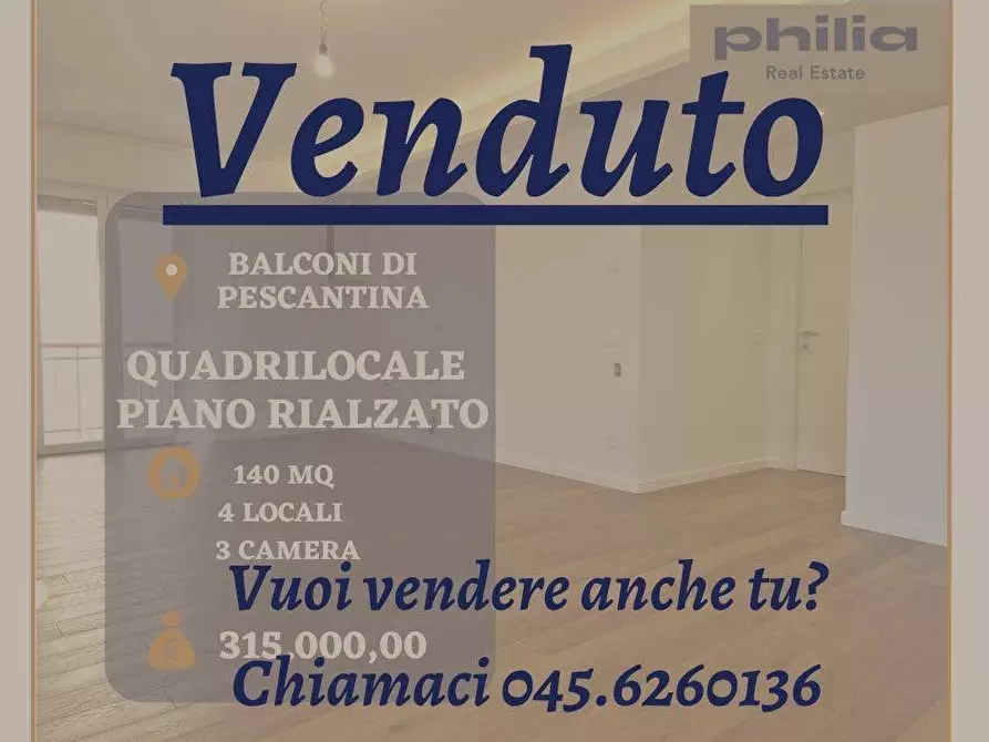 Immagine 1 di Appartamento in vendita  in VIA ROMA 111 a Pescantina