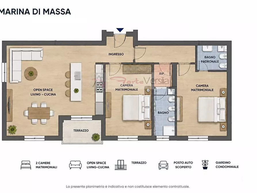 Immagine 5 di Appartamento in vendita  a Massa