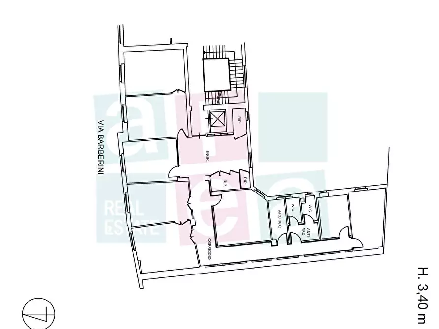 Immagine 38 di Ufficio in affitto  in Via Barberini a Roma