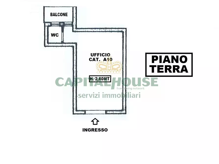 Immagine 2 di Ufficio in vendita  a Capodrise