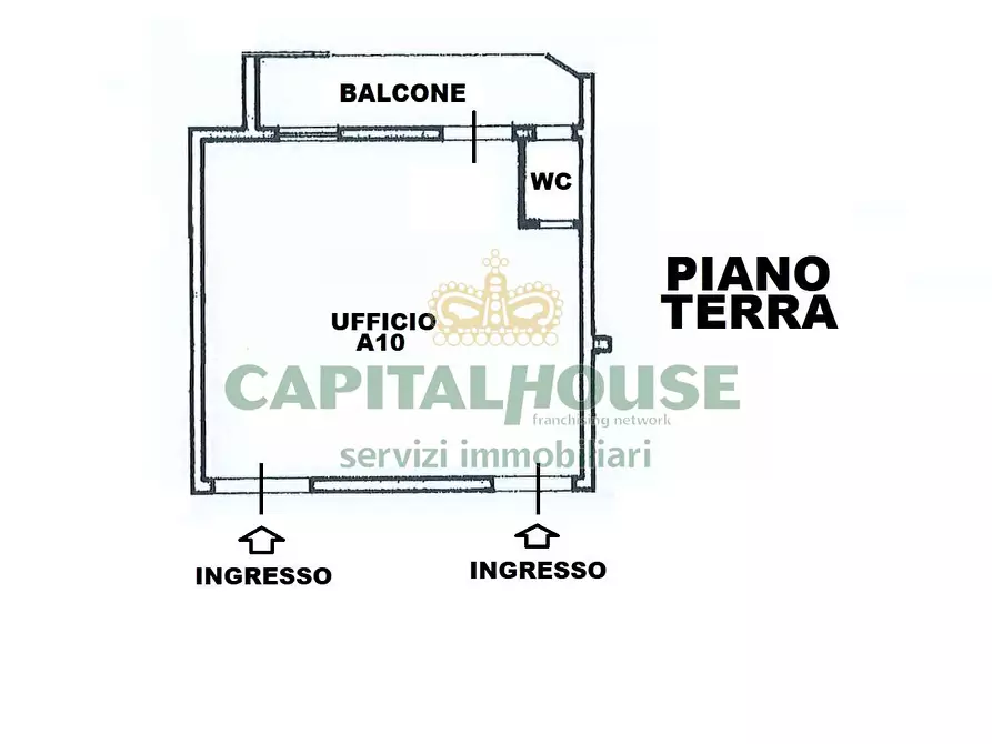 Immagine 2 di Ufficio in vendita  a Capodrise