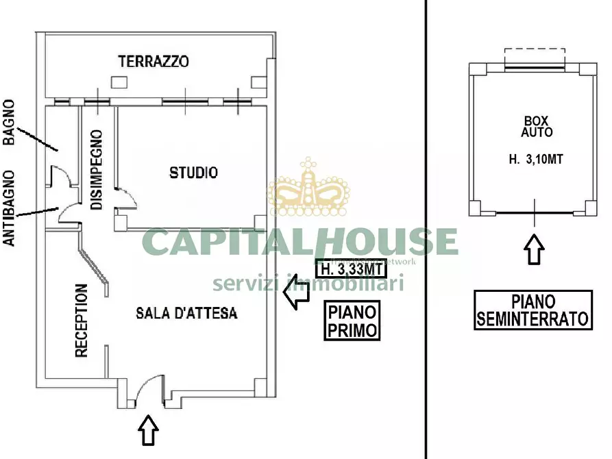 Immagine 2 di Ufficio in vendita  a Camigliano