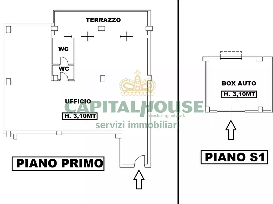 Immagine 2 di Ufficio in vendita  a Camigliano