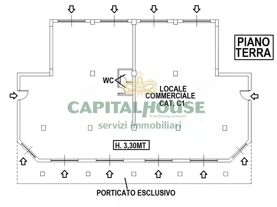 Immagine 2 di Locale commerciale in vendita  a Camigliano