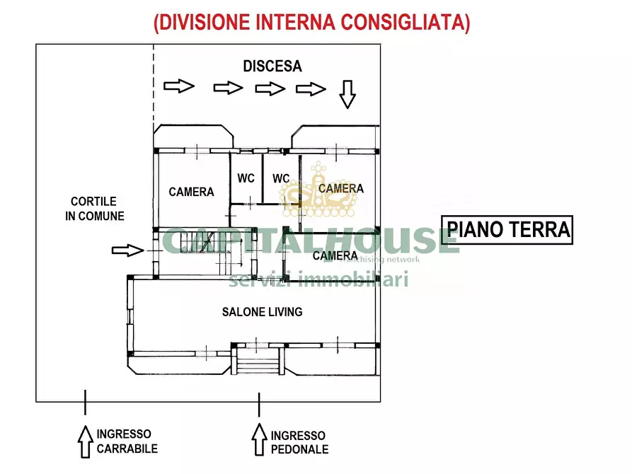 Immagine 3 di Appartamento in vendita  a Camigliano