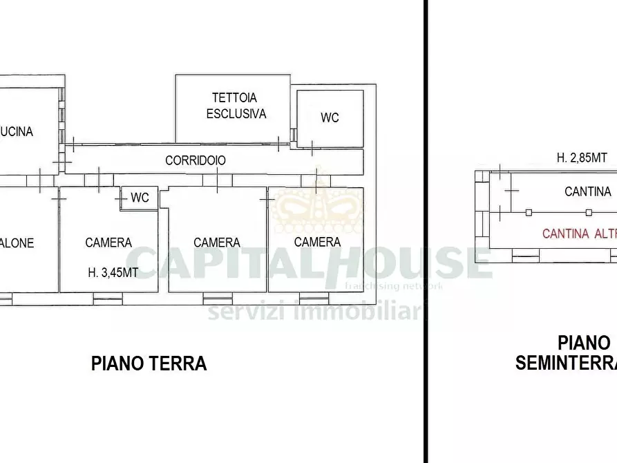 Immagine 2 di Appartamento in vendita  a Macerata Campania