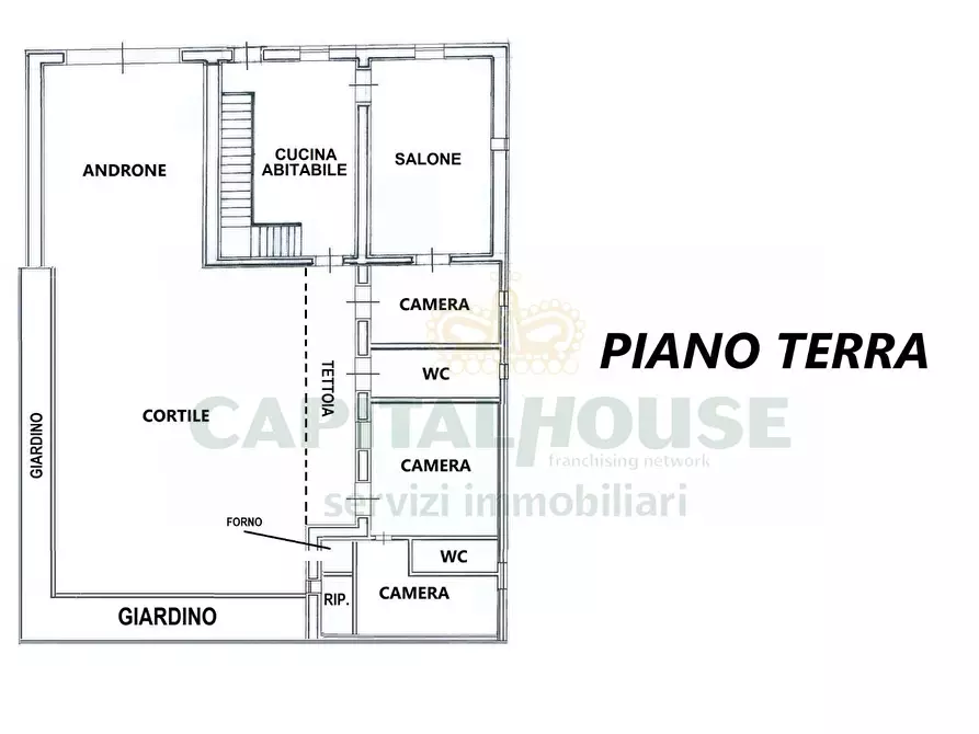 Immagine 2 di Casa indipendente in vendita  a Camigliano