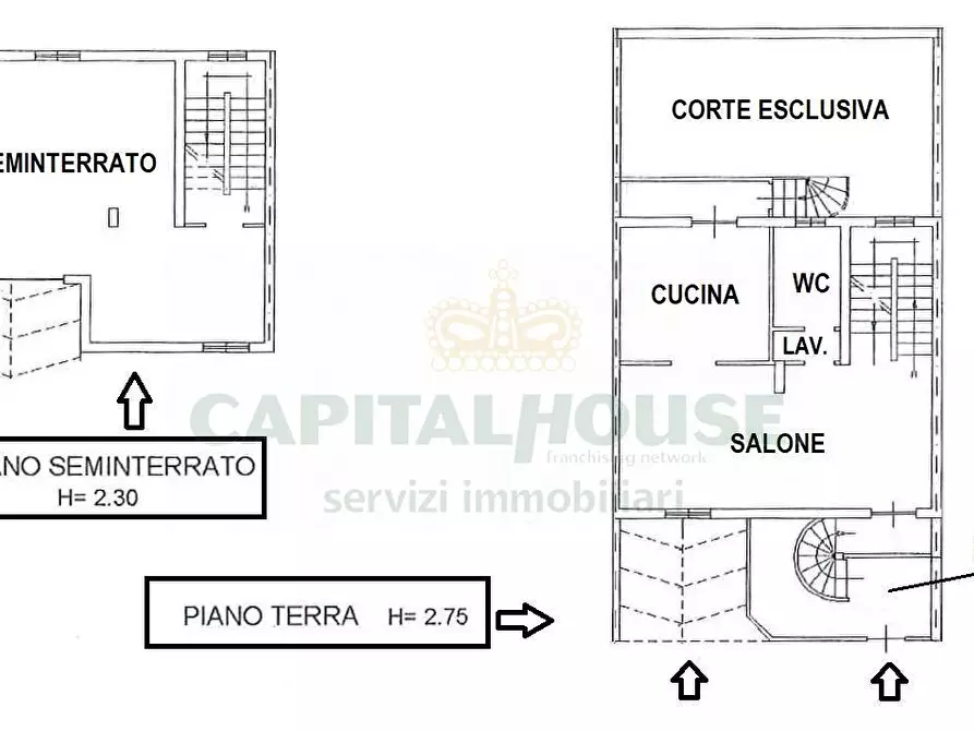 Immagine 2 di Villetta a schiera in vendita  a Macerata Campania