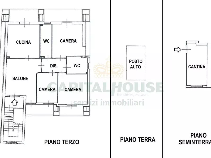 Immagine 2 di Attico in vendita  a Macerata Campania