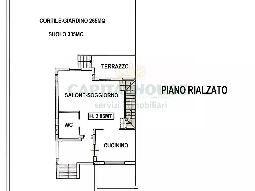 Immagine 2 di Villetta a schiera in vendita  a Camigliano