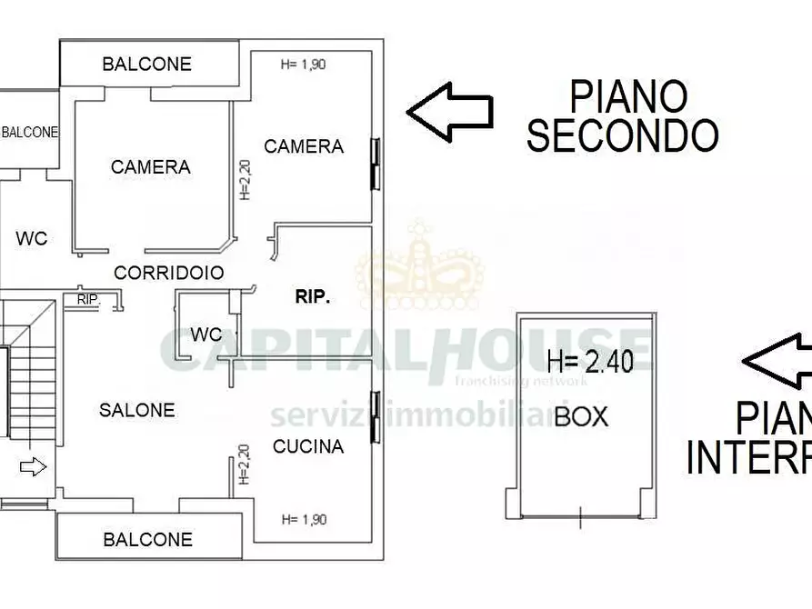 Immagine 2 di Attico in vendita  a Macerata Campania