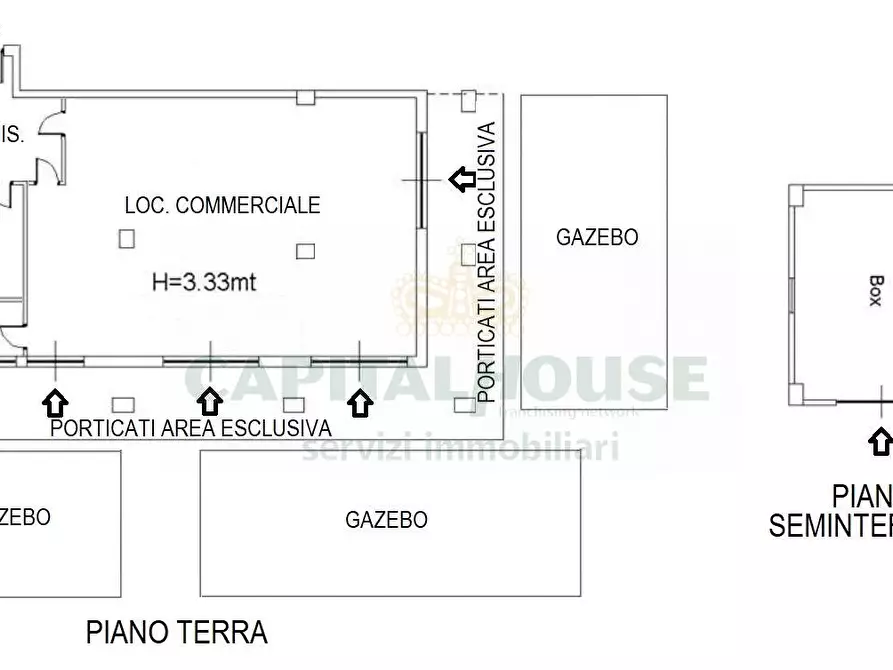 Immagine 2 di Locale commerciale in vendita  a Camigliano