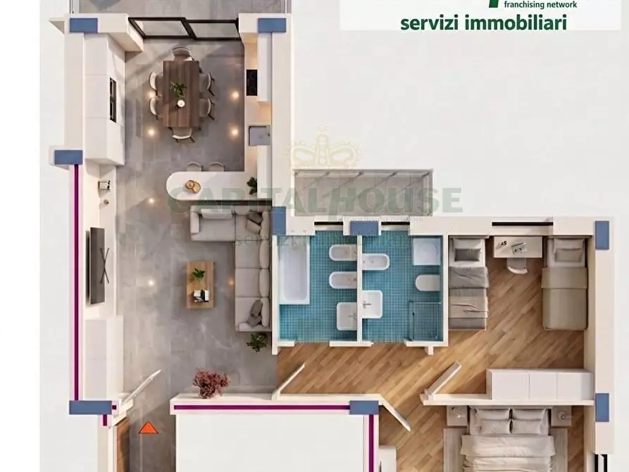 Immagine 3 di Appartamento in vendita  in Via Enrico Berlinguer a Castel San Giorgio