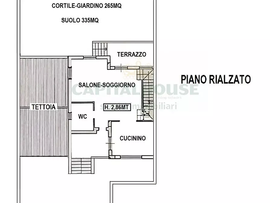 Immagine 2 di Villetta a schiera in vendita  a Camigliano